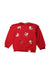 A Red Sweatshirts from Mayoral in size 5T for girl. (Front View)