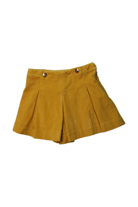 A Yellow Shorts from Jacadi in size 4T for girl. (Front View)