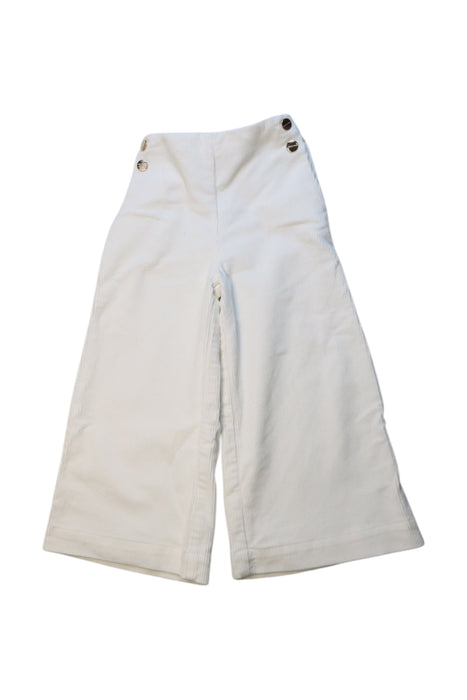 A White Casual Pants from Jacadi in size 5T for girl. (Front View)