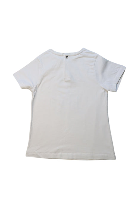 A White Short Sleeve T Shirts from Jacadi in size 4T for girl. (Back View)