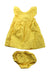 A Yellow Dress Sets from Ralph Lauren in size 3-6M for girl. (Front View)