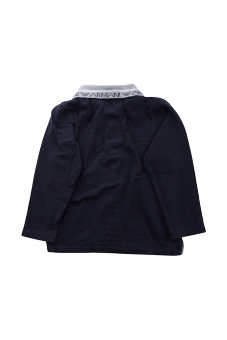 A Navy Long Sleeve Polos from Armani in size 2T for neutral. (Back View)