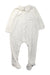A White Onesies from Petit Bateau in size 12-18M for neutral. (Front View)