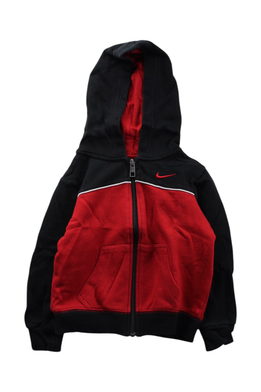 A Red Zippered Sweatshirts from Nike in size 3T for neutral. (Front View)