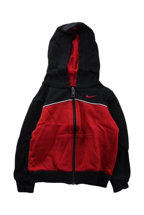 A Red Zippered Sweatshirts from Nike in size 3T for neutral. (Front View)