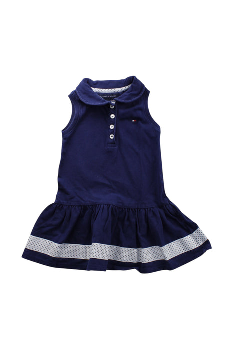 A Navy Sleeveless Dresses from Tommy Hilfiger in size 12-18M for girl. (Front View)