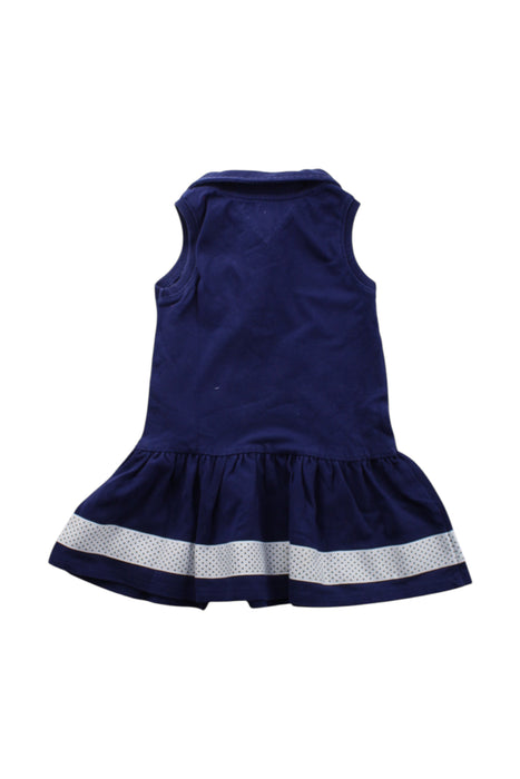 A Navy Sleeveless Dresses from Tommy Hilfiger in size 12-18M for girl. (Back View)