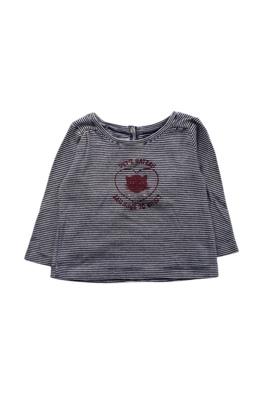 A Navy Long Sleeve Tops from Petit Bateau in size 6-12M for neutral. (Front View)