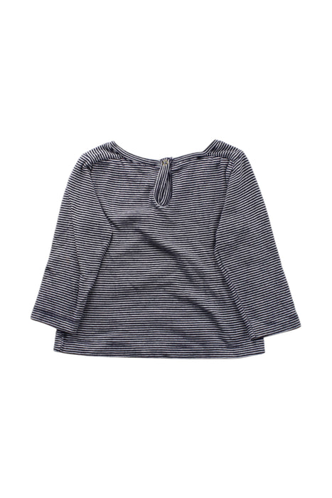 A Navy Long Sleeve Tops from Petit Bateau in size 6-12M for neutral. (Back View)
