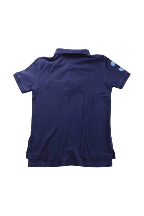 A Navy Short Sleeve Polos from Polo Ralph Lauren in size 5T for boy. (Back View)