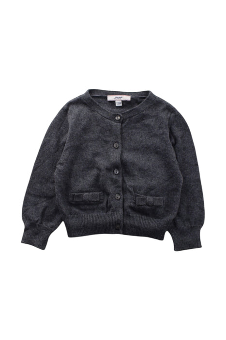 A Grey Cardigans from Jacadi in size 6-12M for neutral. (Front View)