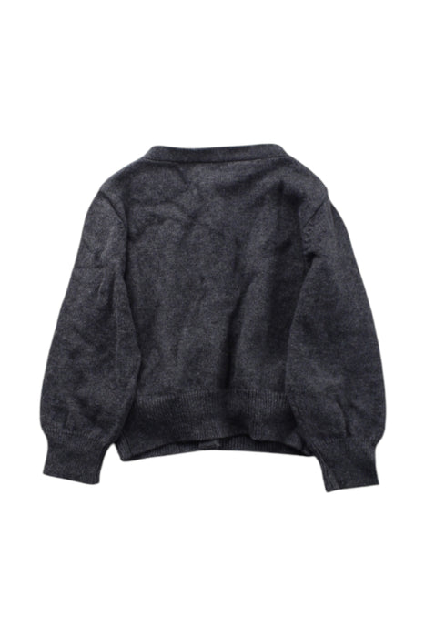 A Grey Cardigans from Jacadi in size 6-12M for neutral. (Back View)