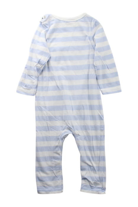 A Blue Long Sleeve Rompers from Seed in size 3-6M for neutral. (Back View)