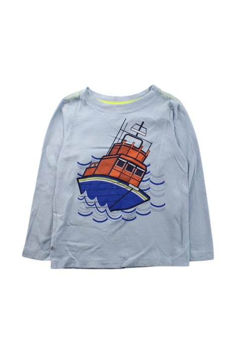 A Blue Long Sleeve T Shirts from Tea in size 4T for boy. (Front View)