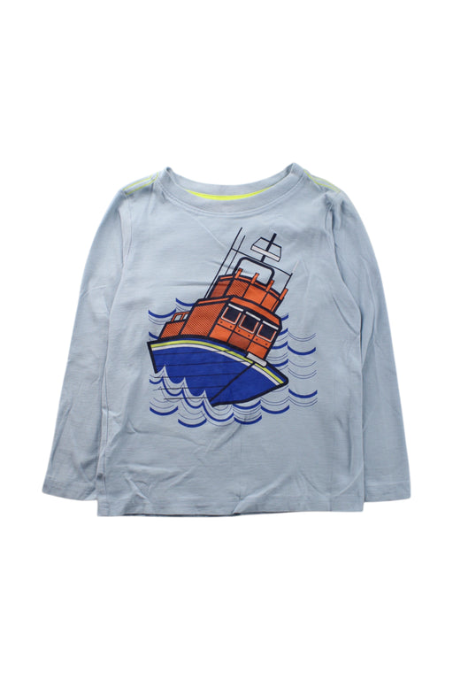 A Blue Long Sleeve T Shirts from Tea in size 4T for boy. (Front View)
