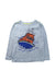 A Blue Long Sleeve T Shirts from Tea in size 4T for boy. (Front View)