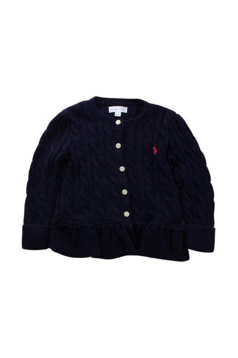 A Navy Cardigans from Ralph Lauren in size 12-18M for girl. (Front View)