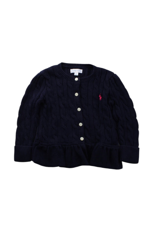 A Navy Cardigans from Ralph Lauren in size 12-18M for girl. (Front View)