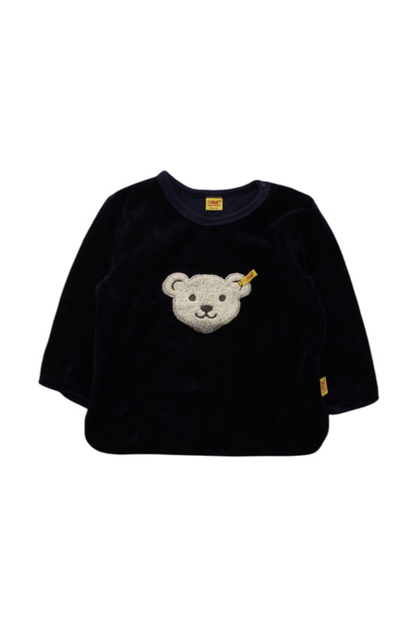 A Black Long Sleeve Tops from Steiff in size 3-6M for neutral. (Front View)