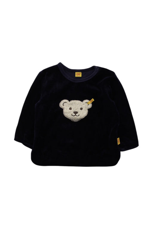 A Black Long Sleeve Tops from Steiff in size 3-6M for neutral. (Front View)
