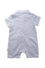 A Blue Short Sleeve Rompers from Boss in size 0-3M for neutral. (Back View)