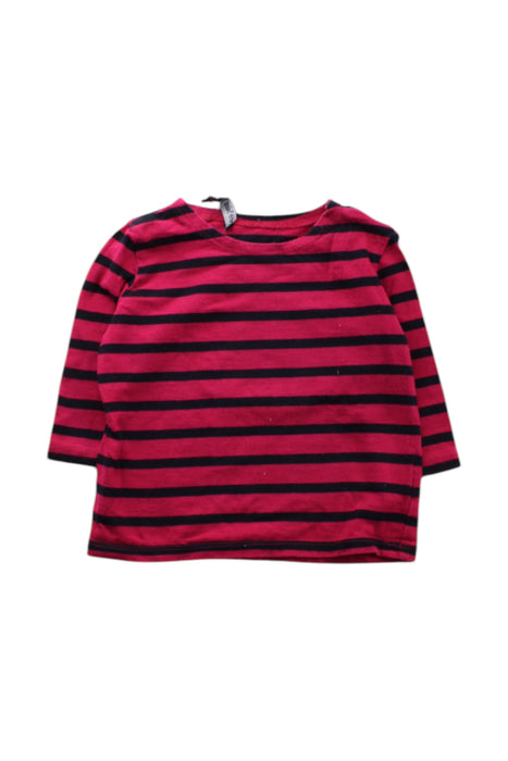 A Red Long Sleeve T Shirts from Saint James in size 3-6M for neutral. (Front View)