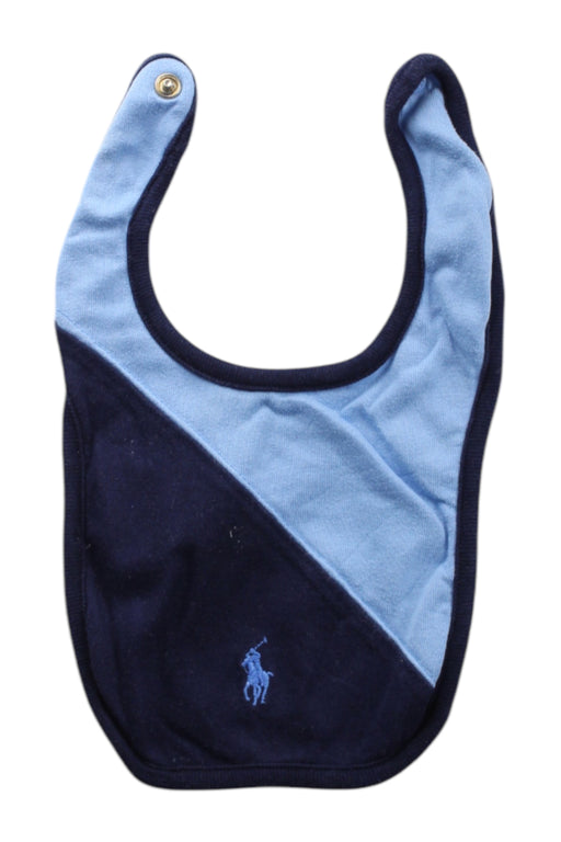 A Navy Bibs from Ralph Lauren in size O/S for neutral. (Front View)