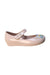 A Peach Flats from Mini Melissa in size 4T for girl. (Front View)