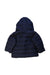 A Navy Puffer/Quilted Coats & Outerwear from Petit Bateau in size 12-18M for neutral. (Back View)