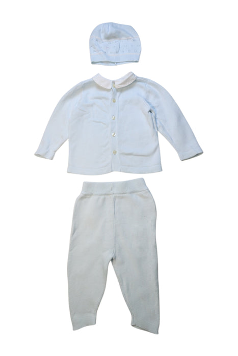 A White Pants Sets from Emile et Rose in size 6-12M for boy. (Back View)