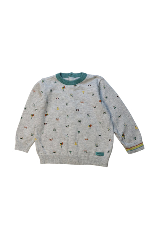 A Multicolour Crewneck Sweatshirts from Catimini in size 6-12M for boy. (Front View)