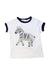 A White Short Sleeve T Shirts from DPAM in size 3T for boy. (Front View)