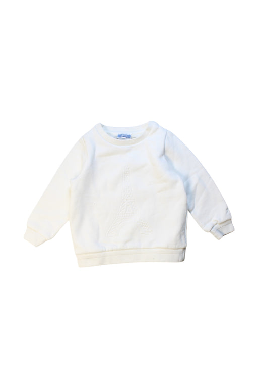 A White Crewneck Sweatshirts from Jacadi in size 3T for neutral. (Front View)