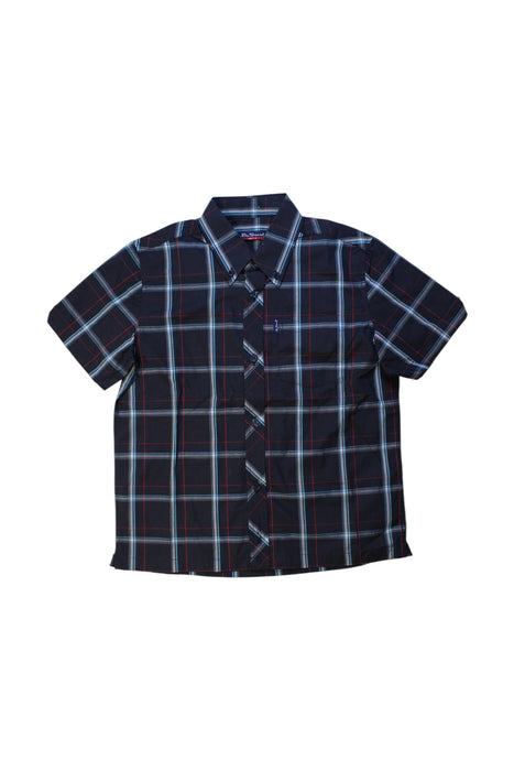 A Blue Short Sleeve Shirts from Ben Sherman in size 7Y for boy. (Front View)