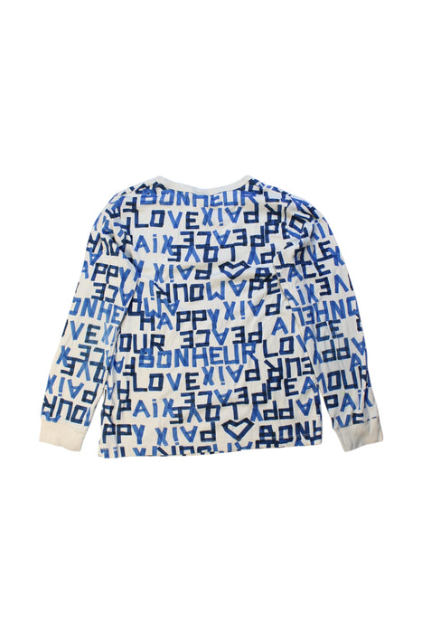 A Blue Long Sleeve Tops from Petit Bateau in size 10Y for boy. (Back View)