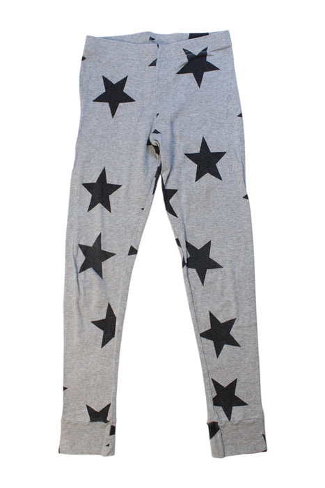 A Grey Leggings from Nununu in size 6T for girl. (Front View)