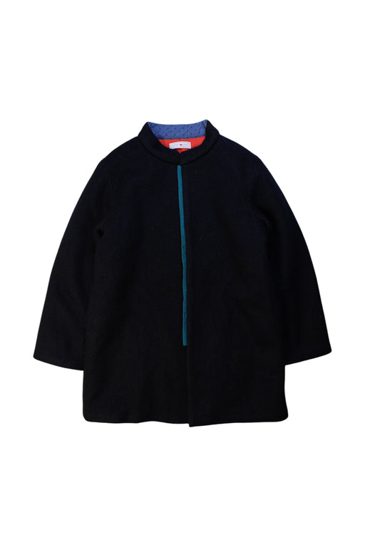 A Black Coats from Tang'Roulou in size 8Y for girl. (Front View)