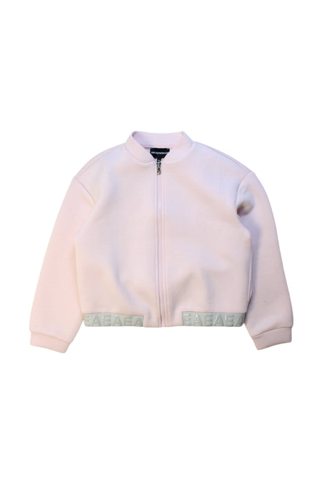A Ivory Lightweight Jackets from Emporio Armani in size 10Y for girl. (Front View)