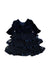 A Navy Long Sleeve Dresses from Nicholas & Bears in size 12-18M for girl. (Back View)