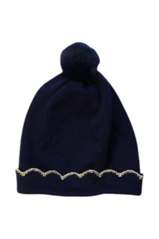 A Navy Winter Hats from Jacadi in size O/S for girl. (Front View)