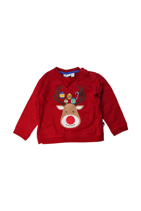 A Red Long Sleeve Tops from Jojo Maman Bébé in size 12-18M for neutral. (Front View)