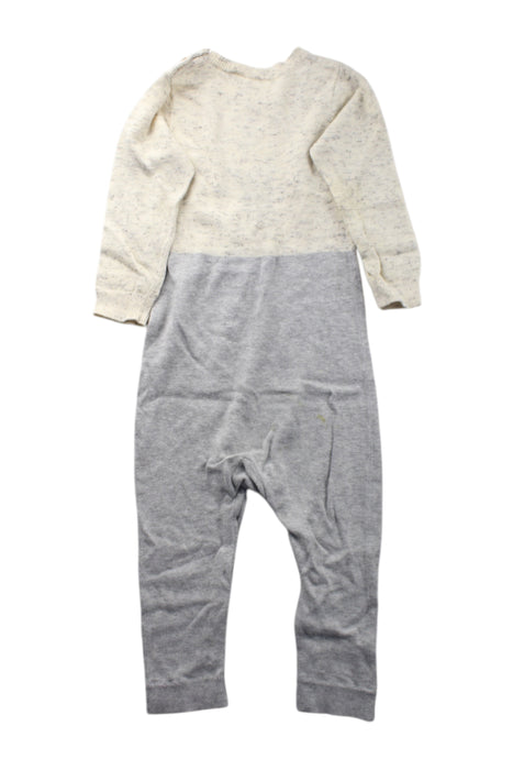 A Beige Long Sleeve Rompers from Seed in size 12-18M for neutral. (Back View)