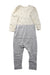 A Beige Long Sleeve Rompers from Seed in size 12-18M for neutral. (Back View)