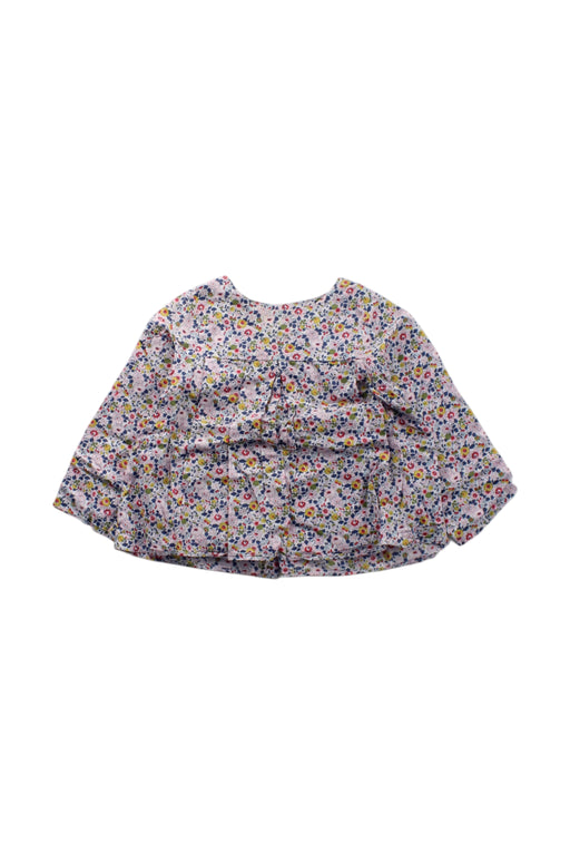 A Multicolour Long Sleeve Tops from Jacadi in size 12-18M for girl. (Front View)