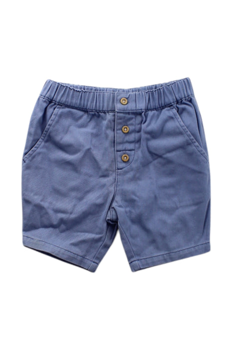 A Blue Shorts from The Little White Company in size 12-18M for neutral. (Front View)