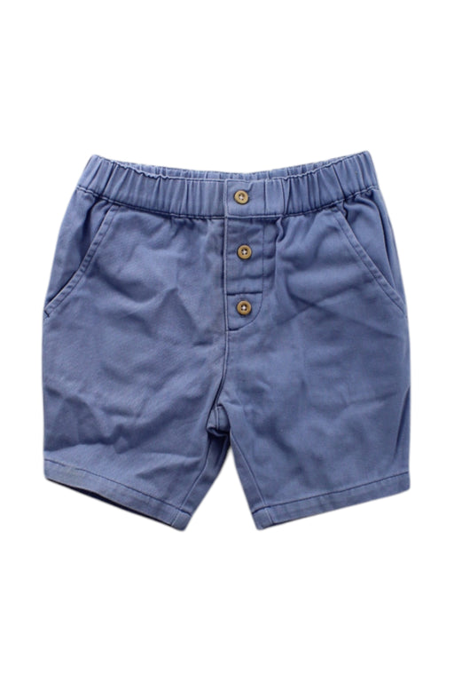A Blue Shorts from The Little White Company in size 12-18M for neutral. (Front View)