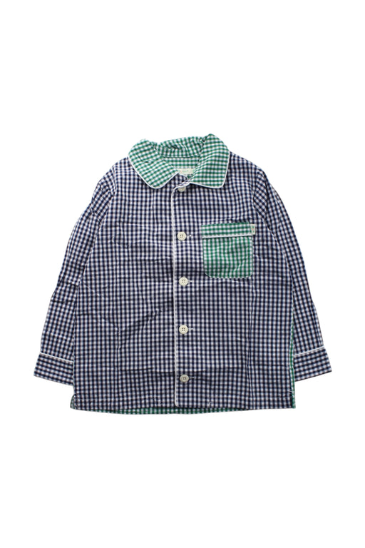 A Blue Long Sleeve Shirts from BEAMS in size 4T for neutral. (Front View)