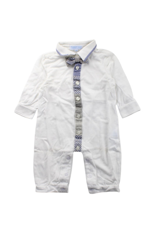 A White Long Sleeve Rompers from Nicholas & Bears in size 6-12M for neutral. (Front View)