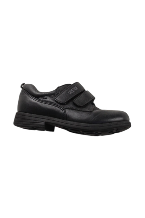 A Black Dress Shoes from Camper in size 4T for boy. (Front View)