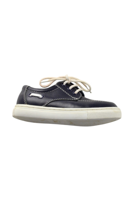 A Navy Loafers & Moccasins from Nicholas & Bears in size 3T for neutral. (Front View)